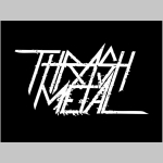 Thrash Metal mikina s kapucou stiahnutelnou šnúrkami a klokankovým vreckom vpredu 